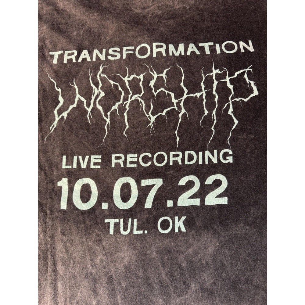 Jesus Tee Eagle Wings Lightning Christ 2XL Heavyweight Transformation Worship - Picture 4 of 8